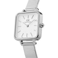  Shop Authentic Daniel Wellington Quadro Studio White Dial Silver Mesh Bracelet Watch For Women - DW00100521 - Luxxuri