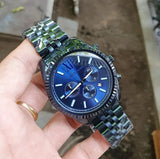  Shop Authentic Michael Kors Lexington Chronograph Blue Dial Blue Steel Strap Watch for Men - MK8480 - Luxxuri