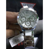  Shop Authentic Guess Confetti Silver Dial Silver Steel Strap Watch for Women - W0778L1 - Luxxuri