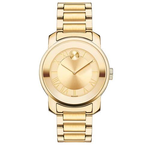  Shop Authentic Movado Bold Gold Dial Gold Steel Strap Watch for Women - 3600323 - Luxxuri