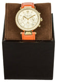  Shop Authentic Michael Kors Parker Champagne Dial Orange Leather Strap Watch for Women - MK2279 - Luxxuri