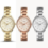  Shop Authentic Fossil Tailor Gold Dial Gold Steel Strap Watch for Women - ES4263 - Luxxuri