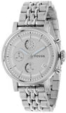  Shop Authentic Fossil Boyfriend Chronograph Silver Dial Silver Steel Strap Watch for Women - ES2198 - Luxxuri