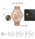  Shop Authentic Michael Kors Camille Multifunctional Crystals Rose Gold Dial Rose Gold Steel Strap Watch for Women - MK6961 - Luxxuri