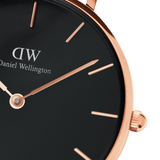  Shop Authentic Daniel Wellington Petite Ashfield Black Dial Black Mesh Strap Watch for Women - DW00100307 - Luxxuri