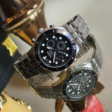  Shop Authentic Fossil FB-01 Chronograph Black Dial Silver Steel Strap Watch for Men - FS5837 - Luxxuri