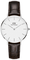  Shop Authentic Daniel Wellington Classic Petite Reading White Dial Black Leather Strap Watch For Women - DW00100241 - Luxxuri