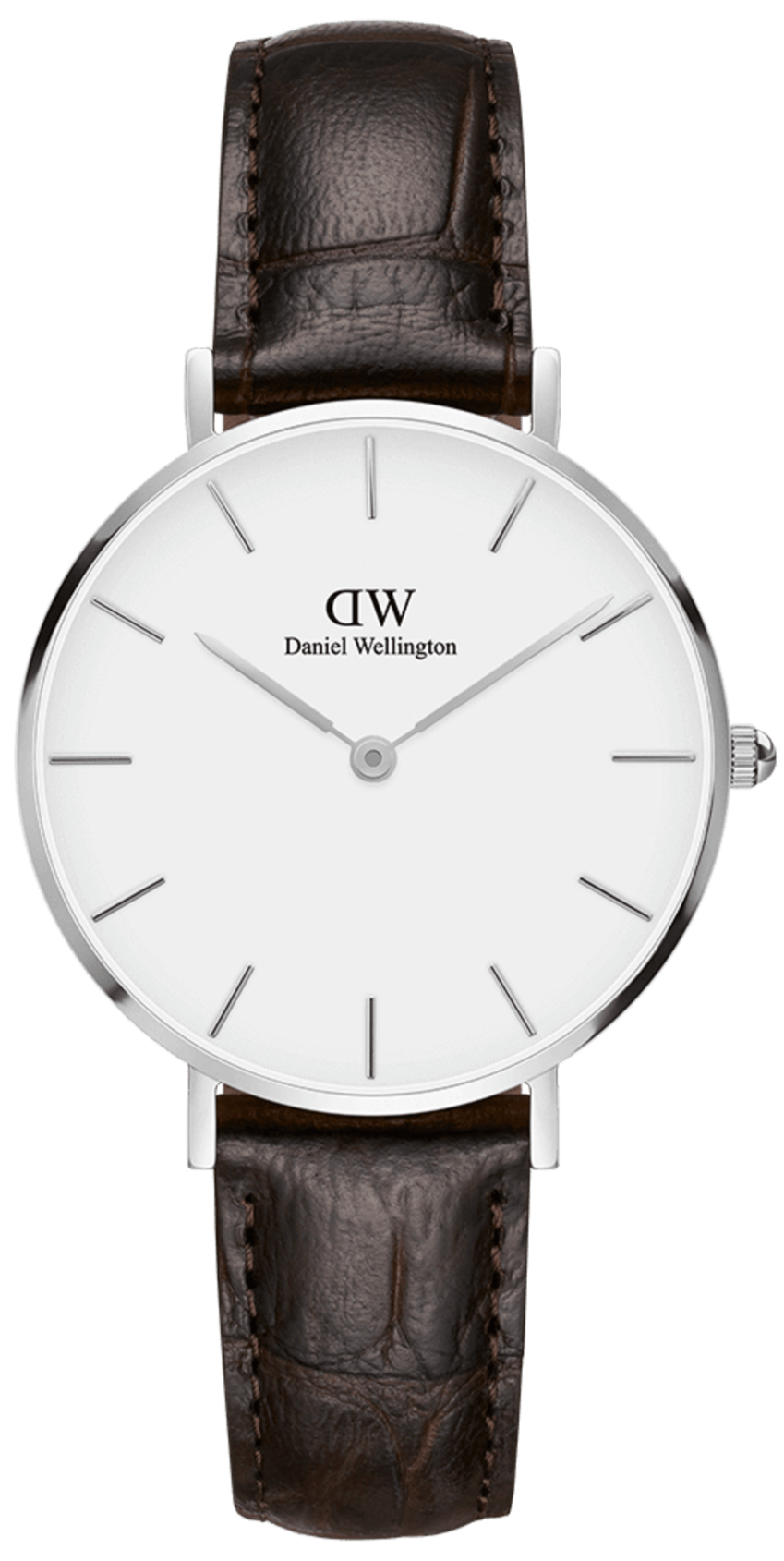  Shop Authentic Daniel Wellington Classic Petite Reading White Dial Black Leather Strap Watch For Women - DW00100241 - Luxxuri