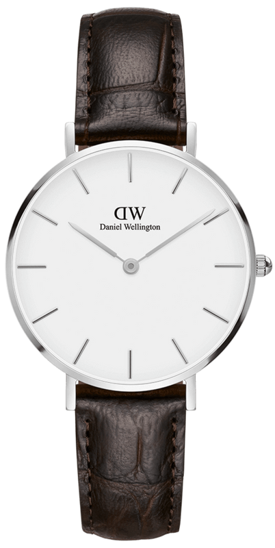  Shop Authentic Daniel Wellington Classic Petite Reading White Dial Black Leather Strap Watch For Women - DW00100241 - Luxxuri