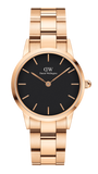  Shop Authentic Daniel Wellington Iconic Link Black Dial Rose Gold Steel Strap Watch For Men - DW00100344 - Luxxuri