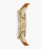  Shop Authentic Michael Kors Lexington Chronograph Gold Dial Brown Leather Strap Watch For Men - MK8447 - Luxxuri