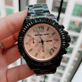  Shop Authentic Michael Kors Everest Quartz Rose Gold Dial Black Steel Strap Watch For Women - MK5872 - Luxxuri