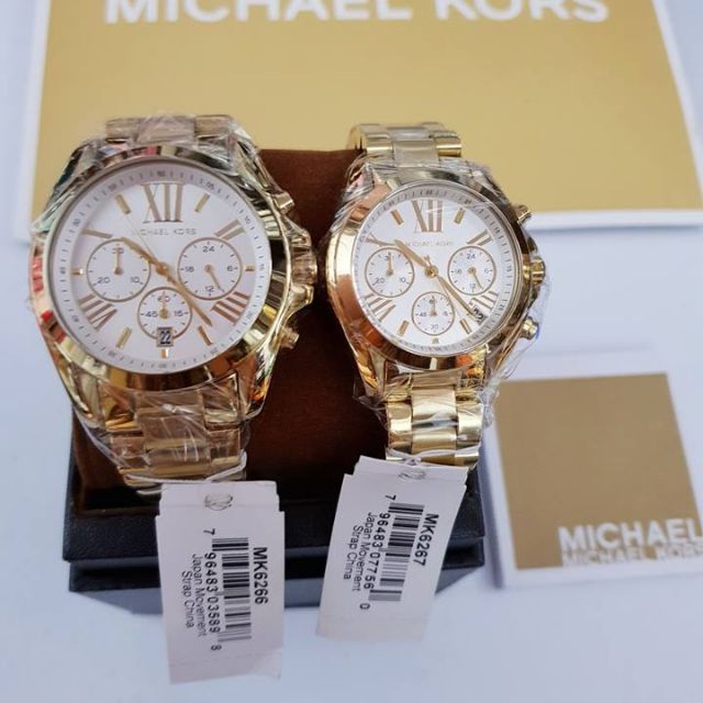 Shop Authentic Michael Kors Bradshaw Chronograph White Dial Gold Steel Strap Watch For Women - MK6266 - Luxxuri