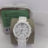 Shop Authentic Fossil Ceramic White Dial White Ceramic Strap Watch for Women - CE1002 - Luxxuri