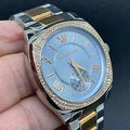  Shop Authentic Michael Kors Bryn Quartz Blue Dial Two Tone Steel Strap Watch For Women - MK6136 - Luxxuri