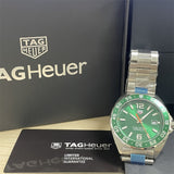  Shop Authentic Tag Heuer Formula 1 Quartz Green Dial Silver Steel Strap Watch for Men - WAZ1017.BA0842 - Luxxuri