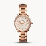  Shop Authentic Fossil Tailor Rose Gold Dial Rose Gold Steel Strap Watch for Women - ES4264 - Luxxuri