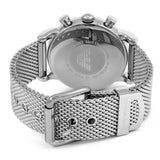 Shop Authentic Emporio Armani Classic Chronograph Black Dial Silver Mesh Bracelet Watch For Men - AR1808 - Luxxuri
