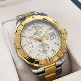  Shop Authentic Tag Heuer Aquaracer Caliber 16 Automatic White Dial Two Tone Steel Strap Watch for Men - CAY2121.BB0923 - Luxxuri