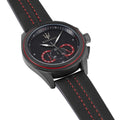  Shop Authentic Maserati Traguardo Chronograph Black Dial Black Leather Strap Watch for Men - R8871612023 - Luxxuri