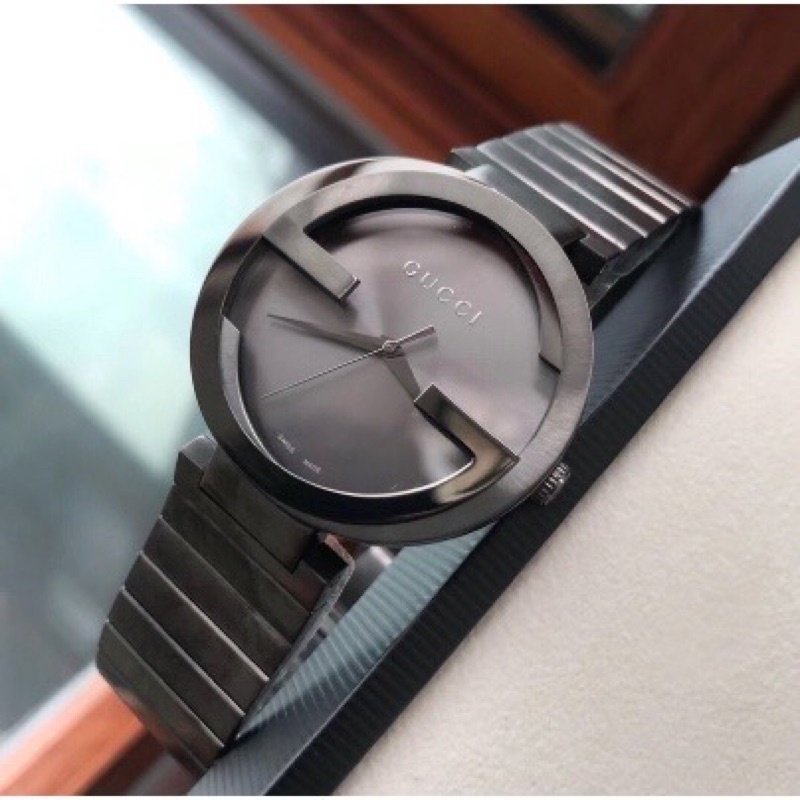  Shop Authentic Gucci G Interlocking Quartz Grey Dial Grey Steel Strap Watch For Men - YA133210 - Luxxuri