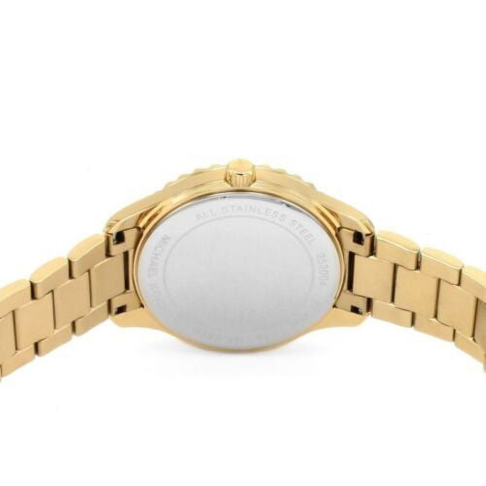  Shop Authentic Michael Kors Layton Three Hand Mother of Pearl White Dial Gold Steel Strap Watch For Women - MK6870 - Luxxuri
