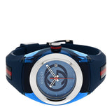  Shop Authentic Gucci Sync XXL Quartz Blue Dial Blue Rubber Strap Watch For Men - YA137104 - Luxxuri