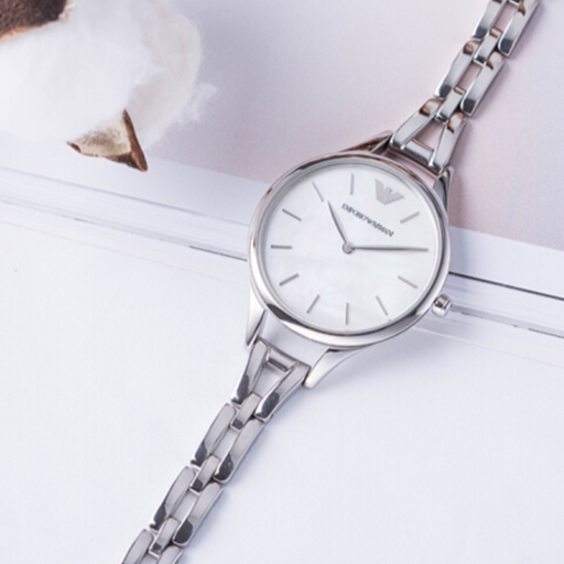  Shop Authentic Emporio Armani Aurora Mother Of Pearl White Dial Silver Steel Strap Watch For Women - AR11054 - Luxxuri