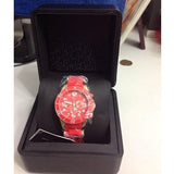  Shop Authentic Marc Jacobs Rock Chronograph Red Dial Red Silicone Strap Watch for Women - MBM2577 - Luxxuri