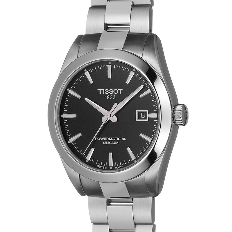  Shop Authentic Tissot Gentleman Powermatic 80 Silicium Black Dial Silver Steel Strap Watch For Men - T127.407.11.051.00 - Luxxuri