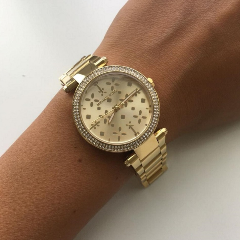  Shop Authentic Michael Kors Parker Gold Dial Gold Steel Strap Watch for Women - MK6469 - Luxxuri