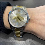  Shop Authentic Gucci G Timeless Silver Dial Two Tone Steel Strap Watch For Women - YA126599 - Luxxuri