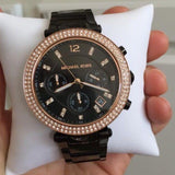  Shop Authentic Michael Kors Parker Diamonds Black Dial Black Steel Strap Watch for Women - MK5885 - Luxxuri