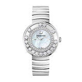  Shop Authentic Swarovski Lovely Crystal Mother of Pearl Dial Silver Steel Strap Watch for Women - 1160307 - Luxxuri