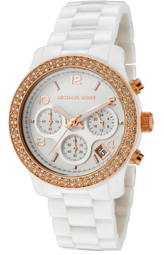  Shop Authentic Michael Kors Ceramic White Dial White Steel Strap Watch for Women - MK5269 - Luxxuri