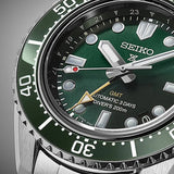  Shop Authentic Seiko Prospex GMT Divers Automatic Marine Green Dial Silver Steel Strap Watch For Men - SPB381J1 - Luxxuri