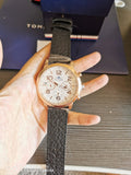  Shop Authentic Tommy Hilfiger Jake Multifunction White Dial Black Leather Strap Watch for Men - 1791236 - Luxxuri