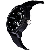  Shop Authentic Tommy Hilfiger Denim Quartz Black Dial Black Rubber Strap Watch for Men - 1791483 - Luxxuri