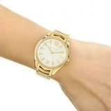  Shop Authentic Michael Kors Whitney Three-Hand White Dial Gold Steel Strap Watch For Women - MK6693 - Luxxuri