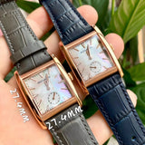  Shop Authentic Movado Heritage Mother of Pearl White Dial Black Leather Strap Watch For Women - 3650050 - Luxxuri