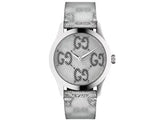  Shop Authentic Gucci G Timeless Quartz Grey Dial Grey Leather Strap Watch For Men - YA1264058 - Luxxuri
