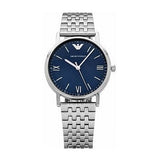  Shop Authentic Emporio Armani Kappa Quartz Blue Dial Silver Steel Strap Watch For Men - AR80010 - Luxxuri