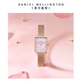  Shop Authentic Daniel Wellington Quadro Pressed Melrose Pink Dial Pink Mesh Bracelet Watch For Women - DW00100510 - Luxxuri