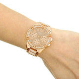  Shop Authentic Guess Frontier Diamonds Rose Gold Dial Rose Gold Steel Strap Watch For Women - W1156L3 - Luxxuri