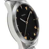  Shop Authentic Gucci G Timeless Black Dial Silver Steel Strap Watch For Women - YA1264029A - Luxxuri