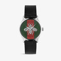  Shop Authentic Gucci G Timeless Quartz Green & Red Dial Black Leather Strap Watch For Men - YA1264149 - Luxxuri