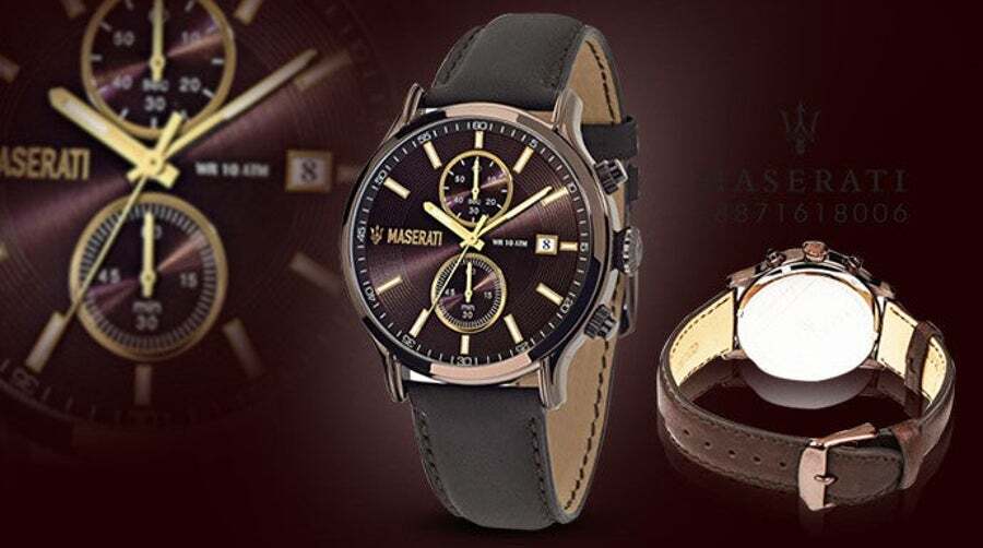  Shop Authentic Maserati Epoca Chronograph Brown Dial Brown Leather Watch For Men - R8871618006 - Luxxuri