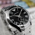  Shop Authentic Emporio Armani Valente Quartz Black Dial Silver Steel Strap Watch For Men - AR11086 - Luxxuri