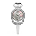  Shop Authentic Gucci Horsebit Collection Diamonds Mother of Pearl Dial Silver Steel Strap Watch For Women - YA139505 - Luxxuri