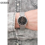  Shop Authentic Guess Delancey Black Dial Silver Mesh Bracelet Watch for Men - W0871G1 - Luxxuri